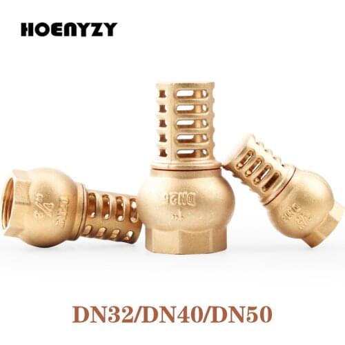 1-1/4" ,1-1/2" ,2" Female Thread Brass Filter Bottom Valve DN32/DN40/N50 For Water Plumbing Pump