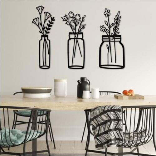 Metal Wall Decor and Art, Macrome ,Metal Art Decor Home Office Decoration Living Room Decor Spring Flowers