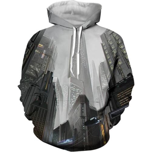 2021 New 3D Printing Style Men Hoodies Fashionable with 3D Planet Print Mens Funny Hoodies Hooded Oversized S-7XL