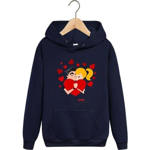 Couples Hoodies Gift Men and women Couples Matching Love Pullovers Valentine Day 10 colors Clothing Fashion Clothes Sweatshirts
