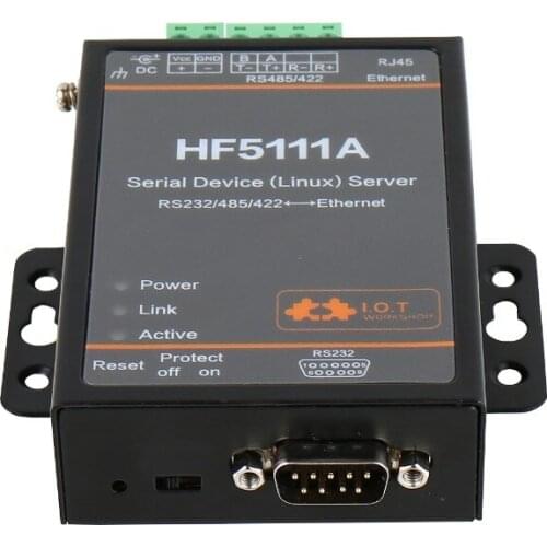 Serial device linux server RS232 RS485 RS422 to Ethernet