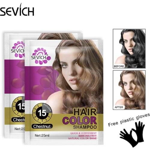 Sevich 25ml Practical Hair Color Wax Disposable Hair Dyeing Lotion DIY Molding Hair Coloring Shampoo Hair Supplies TSLM2
