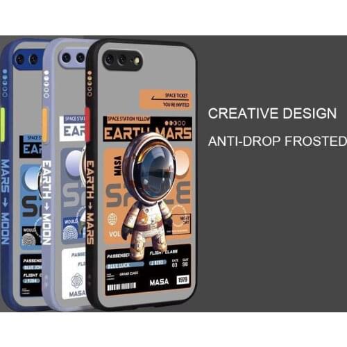 Cute Cartoon Astronaut Camera Protection Shockproof Cover For iPhone 7 8 Plus Liquid Silicone Bumper Case