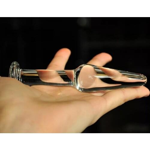 Clear glass anal plug dildo small butt plug adult sex products for adults anus dilator plugs stimulator erotic toys for woman