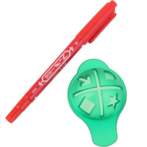 Golf Ball Stencil Marker Pen Drawing Putting Line And Monogrammer Template Golf Accessories Practice Set