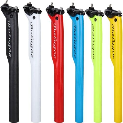 EC90 Full Carbon Fiber Bicycle seatpost glossy MTB 3K Road Bike Seatposts 27.2/30.8/31.6*350/400 Breaking wind Seat post