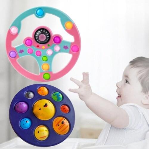 Y3NF Eight Planets Mouse Bubble and Simulation Steering Wheel Interactive Toys Enhance the Relationship Between Kids Parents