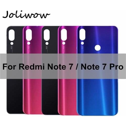 For Xiaomi redmi note 7 pro Back Glass Battery Cover Rear Door Housing Replacement For redmi note7 pro note 7pro battery Cover