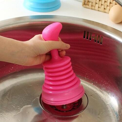 1PC Kitchen Pipe Cleaner Useful Portable Toilet Pipe Unblock Cleaner For Indoor Wash Basin Sink Toilet Pipeline Dredge Plunger