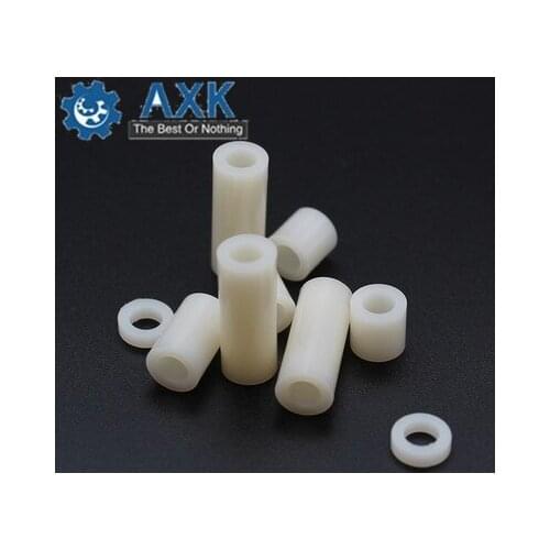 200Pcs/100Pcs M3 Female x M3 vis tete creuse Female Hex Threaded Spacer Standoff PA66 Nylon Standoff For PCB Circuit Boards