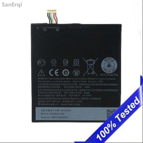 BOPJX100 Battery For HTC One E9 Battery BOPJX100 Batterie Bateria E9w E9+ Plus E9PW 2800mAh High Quality SanErqi