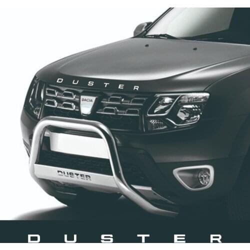 Car For RENAULT DACIA DUSTER Front Hood Cover Vinyl Film Auto Emblem Stickers Decals Racing Decoration Styling Accessory