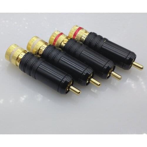 RCA plug connector adapter Gold plated WBT RCA connector 4pcs/lot
