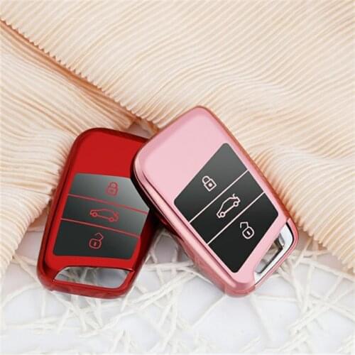 TPU Car key Case Full Cover For Volkswagen VW Tighuan MK2 Magotan Passat B8 CC Golf For Skoda Superb A7 Auto Acvessories Style