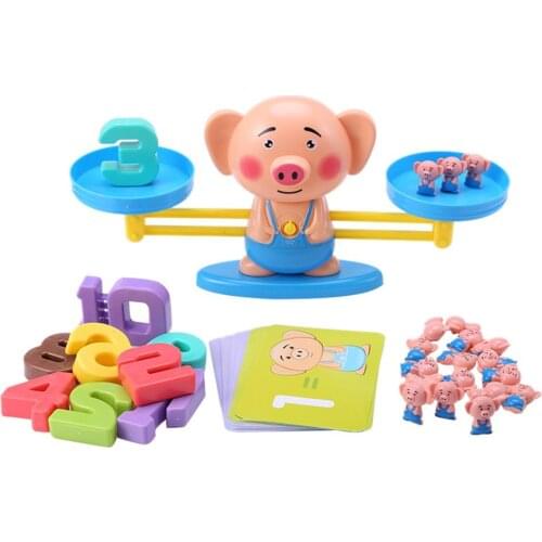 1 Set Digital Scale Balance Toy Children Math Early Learning Educational Toys Develop Intelligence Endless Happiness