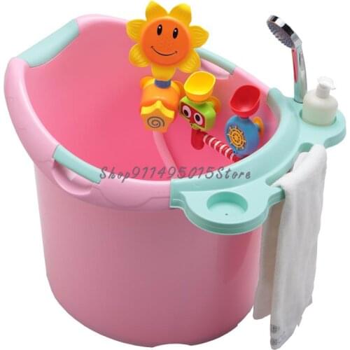 Childrens Bath Tub Large Baby Bath Tub Baby Bath Tub Thickened Can Sit In The Bath Barrel Bath Barrel Newborn Supplies