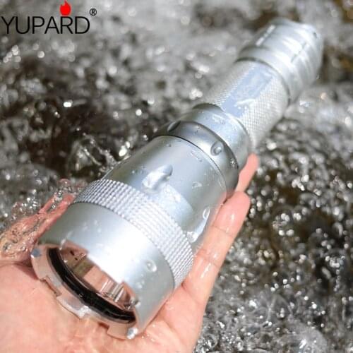 YUPARD Diving diver 50 meter Flashlight Torch Underwater XM-L2 LED Light Lamp Waterproof super T6 LED outdoor sport fishing camp