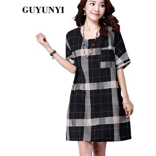 Модные платья в клетку GUYUNYI China At AliExpress