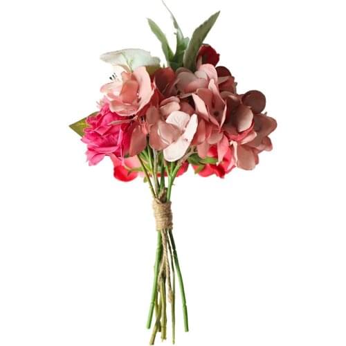 Artificial Flower Jasmine Bouquet For Home Decor Silk Wreath Simulation Jasmine Wedding Decoration Bride Fake Flower Bouquet