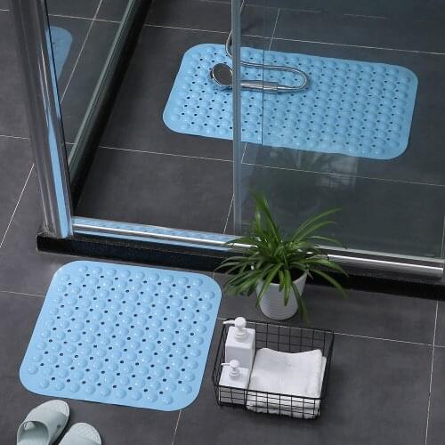 Eco-friendly PVC bathroom non-slip mat foot massage toilet foot pad shower bath fall protection matNon-slip with suction cup