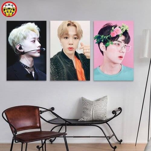 Painting by numbers art paint by number Dahua Wang DIY digital painting star TFboys Jackson Jay Chou SE HUN Park Ji-woo Lai Guan