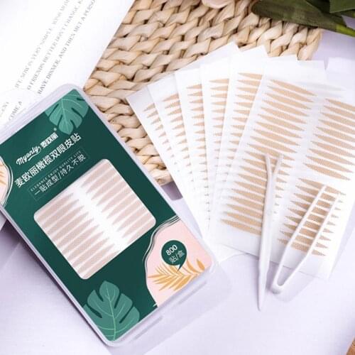800pc/box Invisible Lace Eye Lift Strips Double Eyelid Adhesive Tape Stickers Self Adhesive Double Eye Tape Ladies Makeup Tools