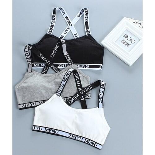 12-18Y Girls Underwear Tops for Teens Lingerie Children Training Bras Teenage Sport Bras Vest Breathable Puberty Brassiere