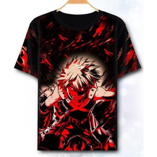 New My Hero Academia Cosplay T-shirt Japan Anime Boku no Hero Academia t-shirt terylene short sleeve Summer Tops Tees