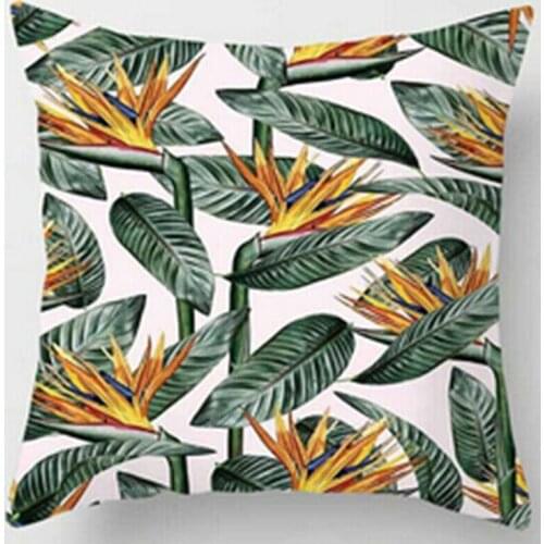 New Leaf Cotton Linen Cushion Cover Throw Pillow Case Sofa Home Decoration