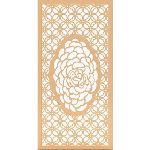 Stainless steel screen partition simple hollow modern metal porch Chinese partition decoration