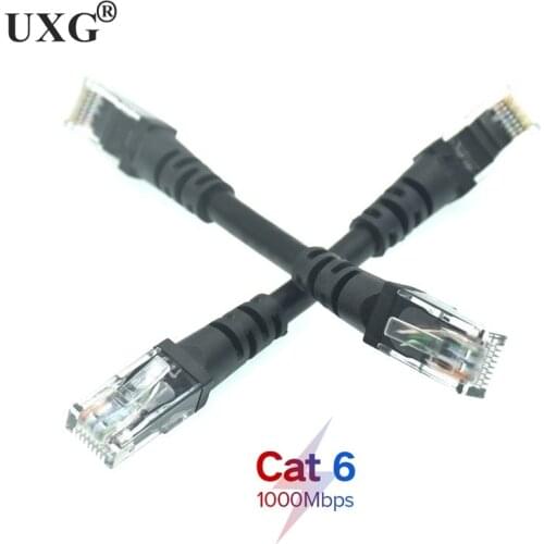 CAT6 Cat5 Round UTP Ethernet Network Lan Short Cable RJ45 Connector 8P8C Patch Cord line For Computer Rouder 10cm 30cm 50cm 1m