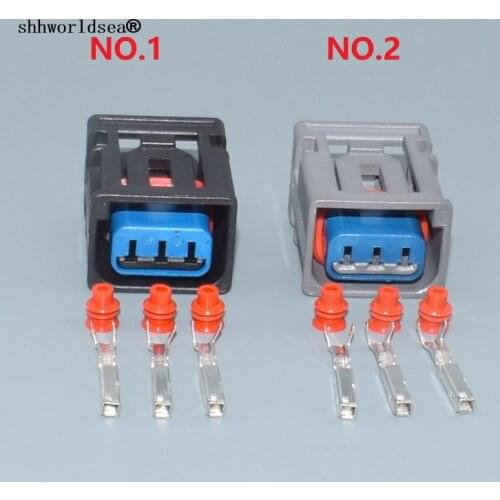Shhworldsea 3 pin Ignition Coil High Voltage Connector Plug For Ford Focus COIL Honda 1W7T-14A464-MA left and right card slot