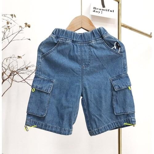 Toddler Boys Shorts Denim Shorts with Casual Pockets 2 3 4 5 6 Years Baby Kids Pants Children Jeans 2020 Summer Baby Boys Shorts
