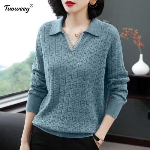Blue Sweater Women Fashion 2020 New Stretch Tops Women Knitted Pullovers Long Sleeve Bottoming Knitted Pullovers