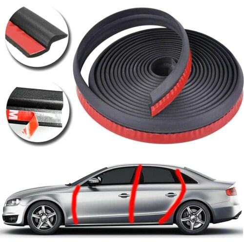 1/4/6M Car Door Sealing Strip 4Meter Z type Door Seal Car Door Weatherstrip Sound Auto Rubber Edging Trim Noise Insulation