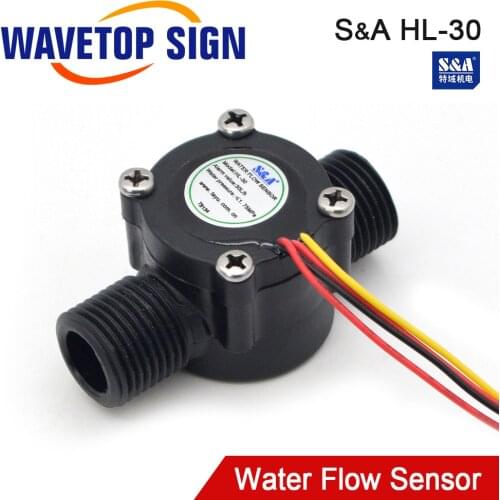 WaveTopSign S&A Water Flow Switch Sensor HL-30 for S&A Water Chiller for CO2 Laser Engraving and Cutting Machine