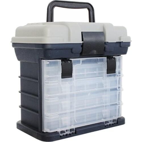 Multi-Function Fishing Box 4-Layer Box Tool box Fishing Box Fishing Gear Box Storage Box Fishing Tools Fishing Accessories