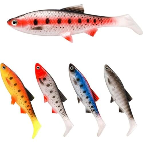 1pc Fishing Lure Soft Bait 15cm 36g T Tail Swimbaits Fishing Soft Lures Silicone Bait Wobblers Leurre Souple