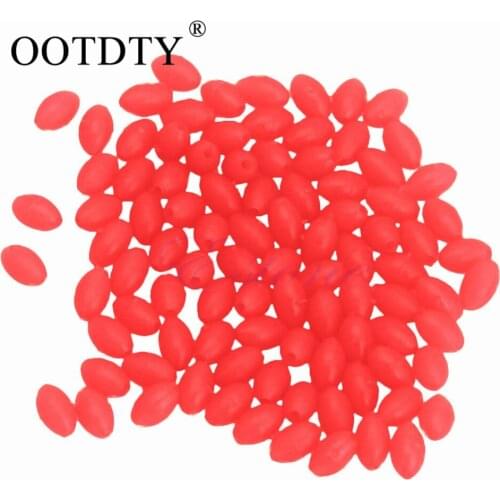 100Pcs Oval Luminous Fishing Lures Fishing Beads Sea Hard Floating Float Tackles Wobblers dropshipping
