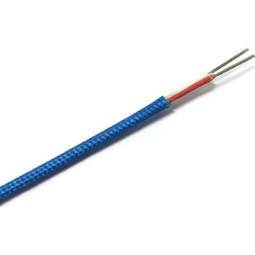 2*7*0.3mm K-Type Thermocouple High Temperature Glass Fiber Compensating Wire Extension Wire