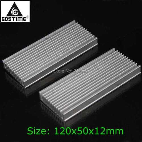 5PCS Gdstime 120x50x12mm 120mm Aluminum Heatsink Cooler For LED Cooling