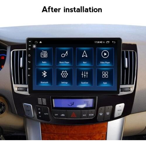 6+128G Rom Android 10 Car Radio For Hyundai Sonata NF 2009 2 Din Navigation Audio Tap Recorder Multimedia DVD Player GPS Fan SWC