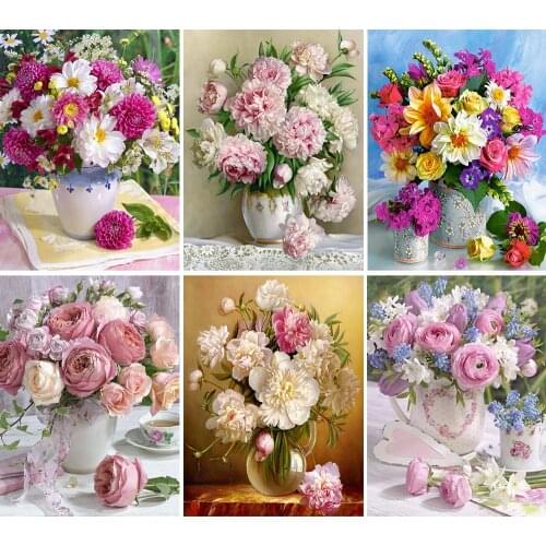Diamond Painting 5D DIY Flower Rhinestone Cross Stitch Art Exquisite Handmade Home Decoration Painting Gifts Can Be Customized