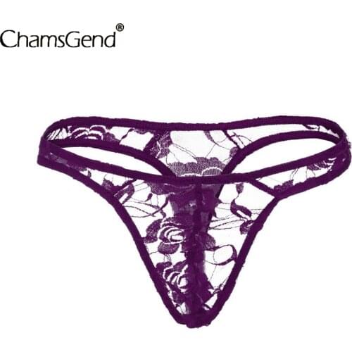 CHAMSGEND Men's Transparent Briefs
