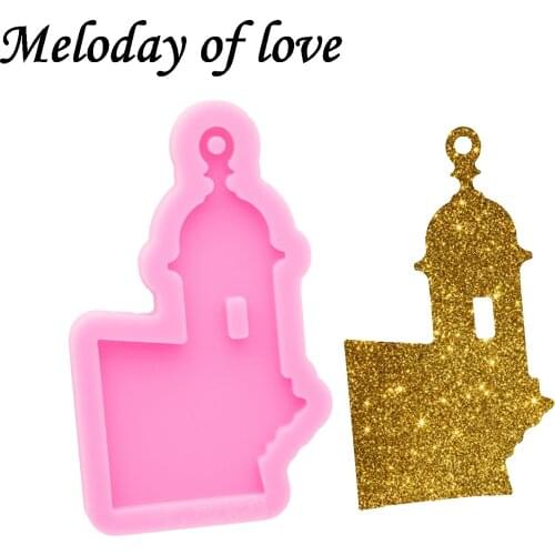 Glossy Puerto Rico Flag Resin Mold - La Garita Silicone Mould Crafts with Epoxy - DIY Handmade for Jewellery Making DY0790