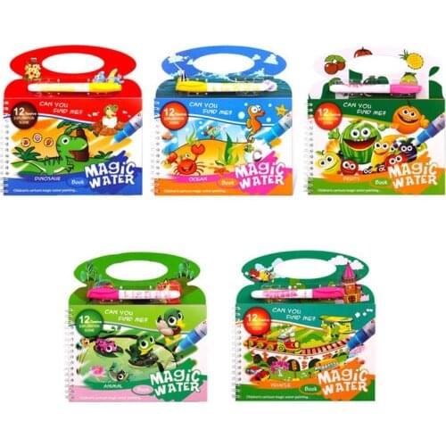 Water Drawing Book Coloring Book Doodle Doodle Pen Painting Drawing Board For Kids Educational Toys Birthday Gift