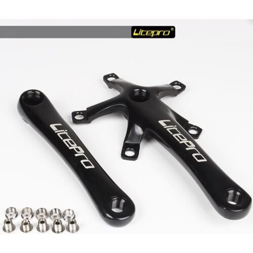Litepro AL6061 Aluminum Alloy Bicycle Crank BCD 130mm For Folding Bike Crankset 170mm 525g