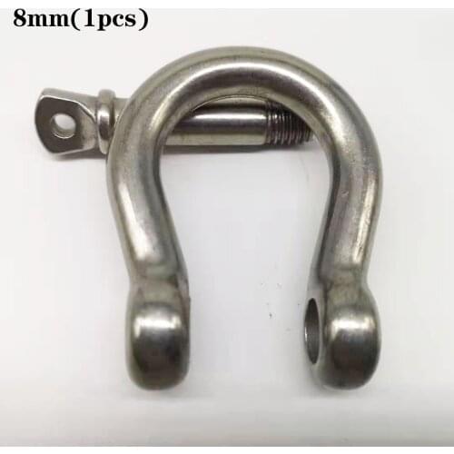M8, 1pcs STAINLESS STEEL 304 BOW SHACKLE WITH SCREW