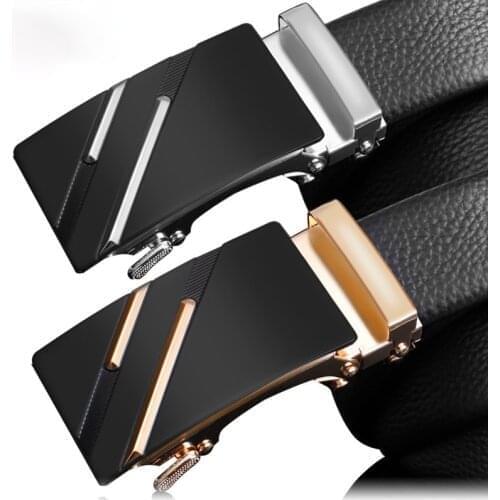 Mens Leather Belt Metal Automatic Buckle Designer Belt Luxury Business Strap Famous Brand High Quality Belts for Men 2021 New