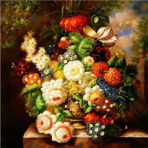 3D Needlework DIY Diamond Embroidery Flower Diamond Cross Stitch Crystal Sets Unfinished Decorative Diy Square Diamond Painting